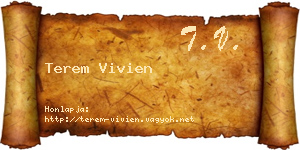 Terem Vivien névjegykártya
